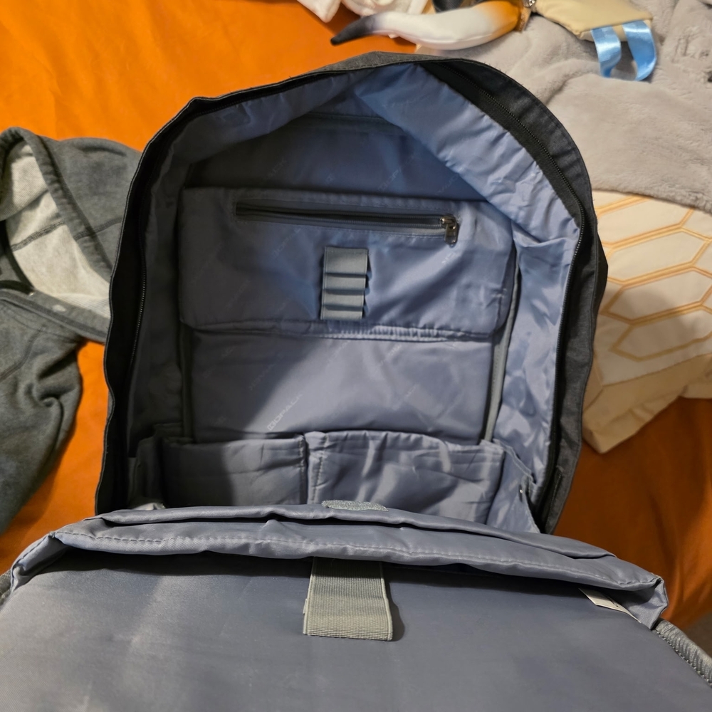 Black Antitheft Backpack For Men - image 4